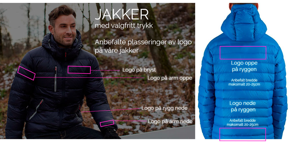 firmajakker og jakker med firmalogo eller trykk av logo