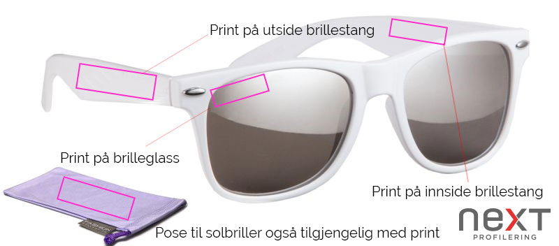 solbriller med logo