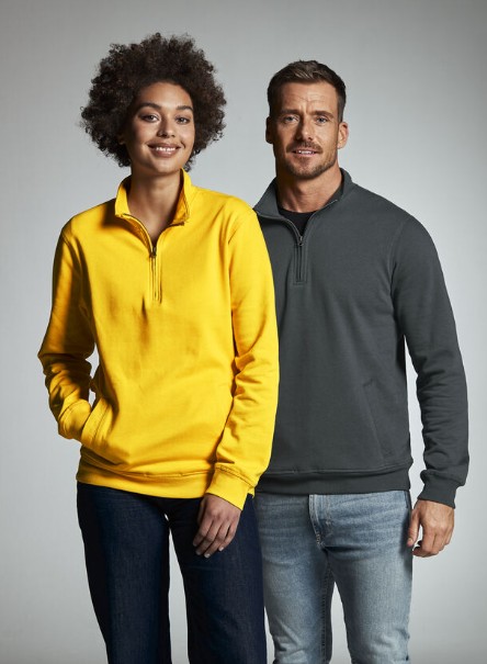 cottover halfzip genser med logo