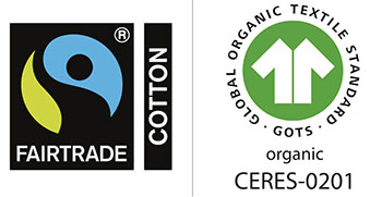 fairtrade bomullsnett miljøvennlig med logo