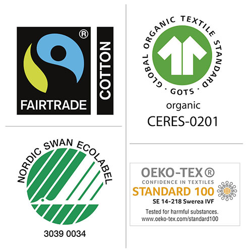 fairtrade hettegenser med logo