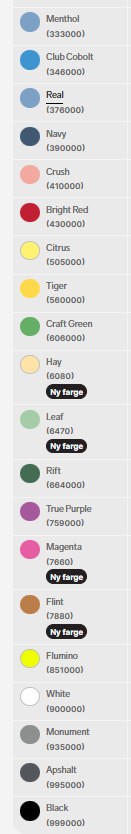 fargevalg craft tskjorter miljøvennlig unify med logo
