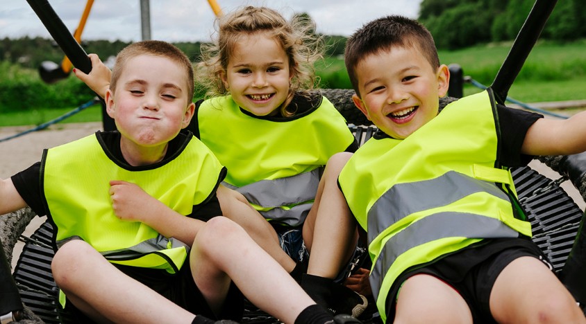 refleksvest barn med logo
