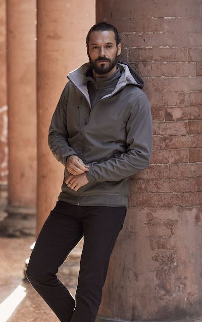 softshell hoody med logo fra clique