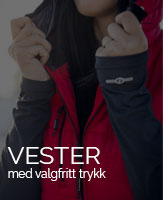 vester med valgfri logo og trykk